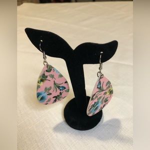 NEW Pink Floral Earrings